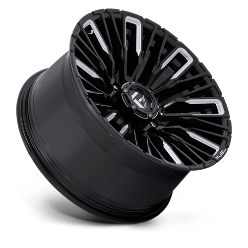 Fuel Offroad D849 REBAR Gloss Black Milled 20x10 -18 8x180mm 124.2mm - Wheelwiz