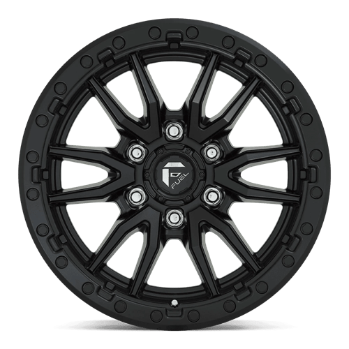 Fuel Offroad D679 REBEL Matte Black 17x9 -12 6x139.7mm 106.1mm