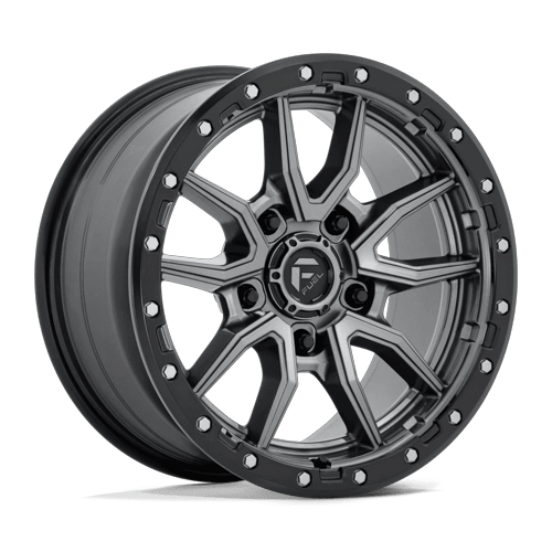 Fuel Offroad D680 REBEL Matte Gunmetal Black Bead Ring 17x9 +1 5x150mm 110.1mm