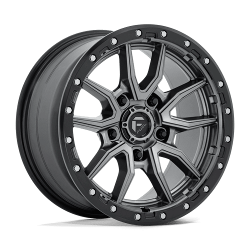 Fuel Offroad D680 REBEL Matte Gunmetal Black Bead Ring 17x9 +1 5x150mm 110.1mm - Wheelwiz