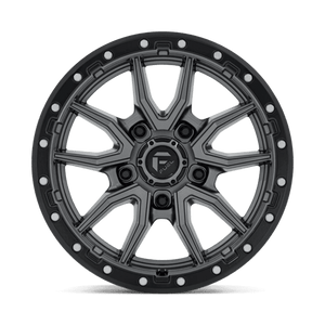 Fuel Offroad D680 REBEL Matte Gunmetal Black Bead Ring 17x9 +1 5x150mm 110.1mm - Wheelwiz