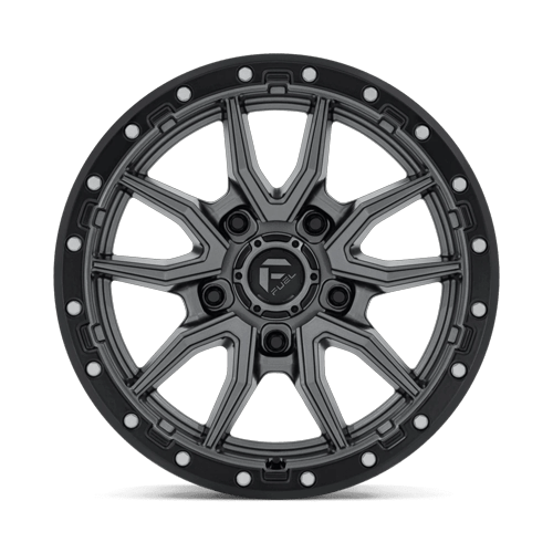 Fuel Offroad D680 REBEL Matte Gunmetal Black Bead Ring 17x9 +1 5x127mm 71.5mm