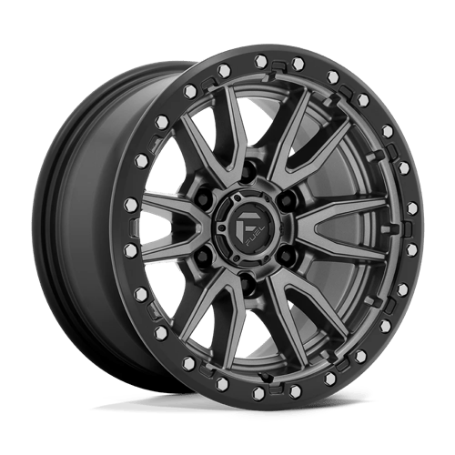 Fuel Offroad D680 REBEL Matte Gunmetal Black Bead Ring 17x9 +1 6x135mm 87.1mm - Wheelwiz