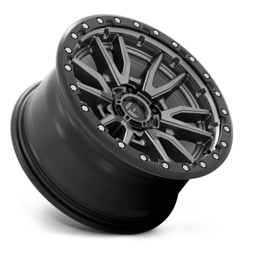 Fuel Offroad D680 REBEL Matte Gunmetal Black Bead Ring 20x9 +1 6x114.3mm 66.3mm