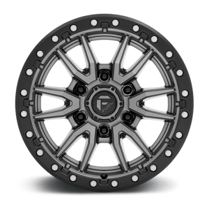 Fuel Offroad D680 REBEL Matte Gunmetal Black Bead Ring 17x9 +1 6x120mm 67.1mm