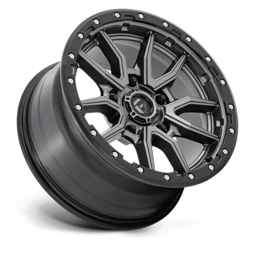 Fuel Offroad D680 REBEL Matte Gunmetal Black Bead Ring 18x9 +1 5x127mm 71.5mm