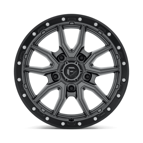 Fuel Offroad D680 REBEL Matte Gunmetal Black Bead Ring 18x9 +1 5x127mm 71.5mm - Wheelwiz