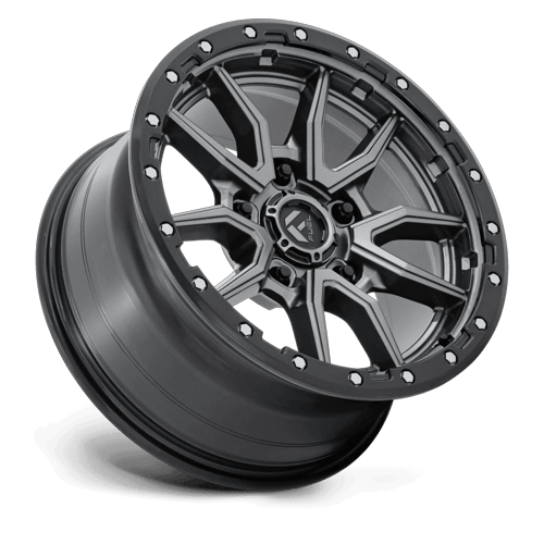 Fuel Offroad D680 REBEL Matte Gunmetal Black Bead Ring 18x9 +20 5x127mm 71.5mm