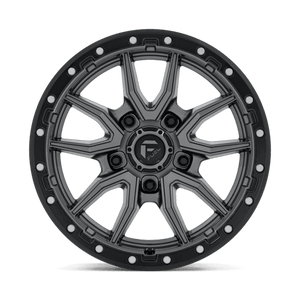 Fuel Offroad D680 REBEL Matte Gunmetal Black Bead Ring 18x9 -12 5x139.7mm 78.1mm