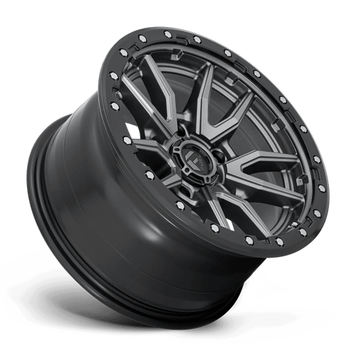 Fuel Offroad D680 REBEL Matte Gunmetal Black Bead Ring 18x9 -12 5x139.7mm 78.1mm