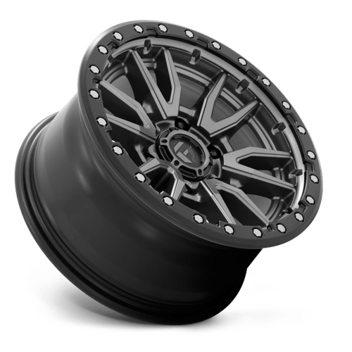 Fuel Offroad D680 REBEL Matte Gunmetal Black Bead Ring 18x9 +20 6x139.7mm 106.1mm - Wheelwiz