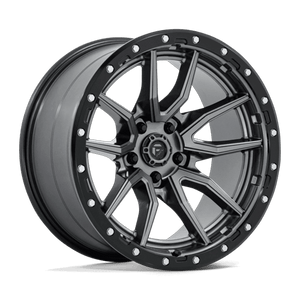 Fuel Offroad D680 REBEL Matte Gunmetal Black Bead Ring 20x10 -18 5x127mm 71.5mm
