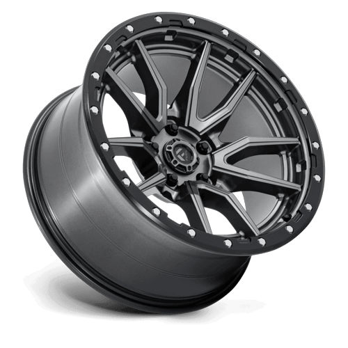 Fuel Offroad D680 REBEL Matte Gunmetal Black Bead Ring 20x10 -18 5x139.7mm 78.1mm