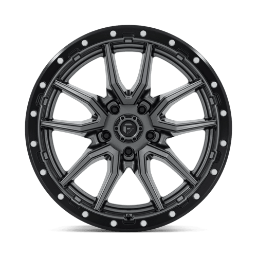Fuel Offroad D680 REBEL Matte Gunmetal Black Bead Ring 20x10 -18 5x139.7mm 78.1mm - Wheelwiz