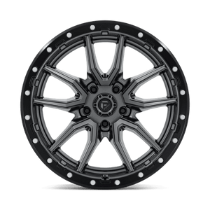 Fuel Offroad D680 REBEL Matte Gunmetal Black Bead Ring 20x10 -18 5x139.7mm 78.1mm - Wheelwiz