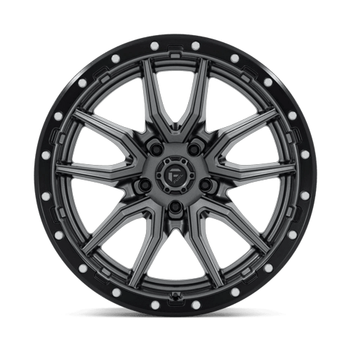 Fuel Offroad D680 REBEL Matte Gunmetal Black Bead Ring 20x10 -18 5x139.7mm 78.1mm