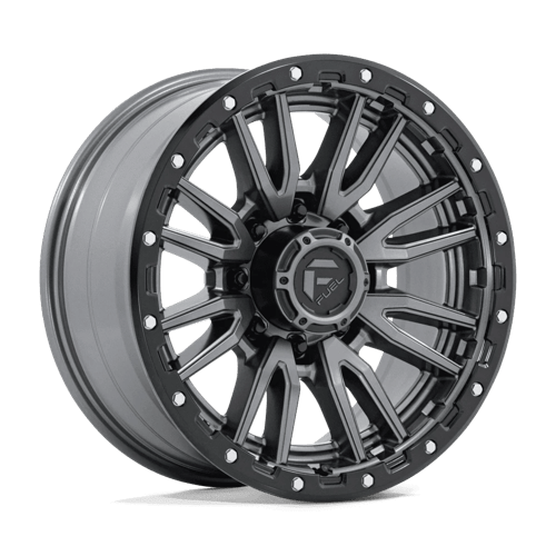 Fuel Offroad D680 REBEL Matte Gunmetal Black Bead Ring 20x9 +1 8x170mm 125.1mm - Wheelwiz