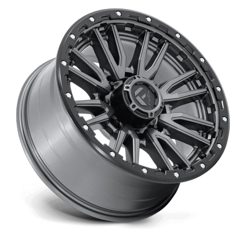 Fuel Offroad D680 REBEL Matte Gunmetal Black Bead Ring 20x9 +1 8x180mm 124.2mm