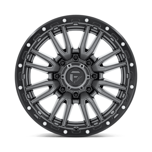 Fuel Offroad D680 REBEL Matte Gunmetal Black Bead Ring 20x9 +1 8x170mm 125.1mm - Wheelwiz