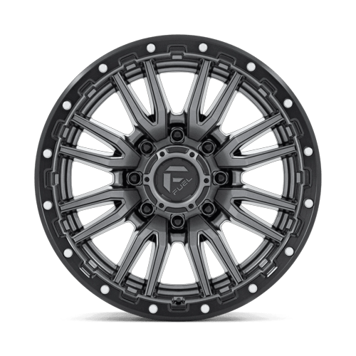 Fuel Offroad D680 REBEL Matte Gunmetal Black Bead Ring 20x9 +1 8x165.1mm 125.1mm