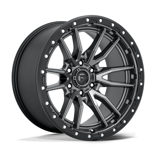Fuel Offroad D680 REBEL Matte Gunmetal Black Bead Ring 20x10 -18 6x135mm 87.1mm - Wheelwiz