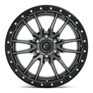 Fuel Offroad D680 REBEL Matte Gunmetal Black Bead Ring 20x10 -18 6x135mm 87.1mm - Wheelwiz