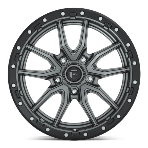Fuel Offroad D680 REBEL Matte Gunmetal Black Bead Ring 20x9 +1 5x139.7mm 78.1mm