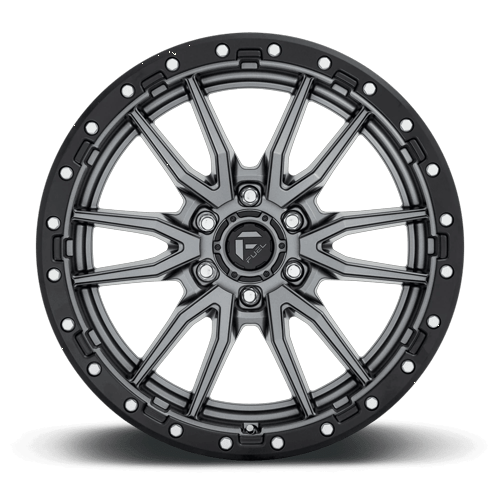 Fuel Offroad D680 REBEL Matte Gunmetal Black Bead Ring 20x9 +20 6x139.7mm 106.1mm