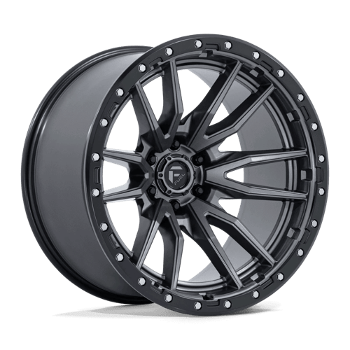Fuel Offroad D680 REBEL Matte Gunmetal Black Bead Ring 22x12 -44 6x135mm 87.1mm - Wheelwiz