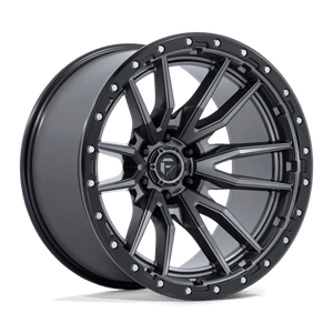Fuel Offroad D680 REBEL Matte Gunmetal Black Bead Ring 22x12 -44 6x135mm 87.1mm - Wheelwiz