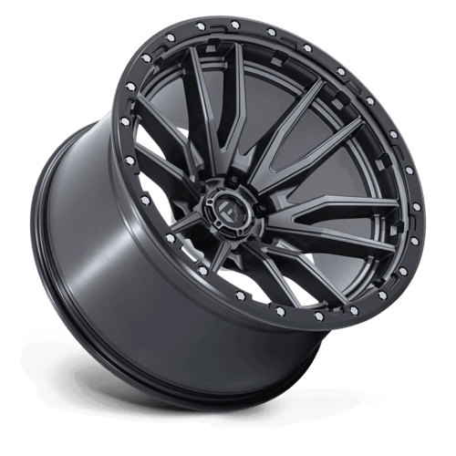 Fuel Offroad D680 REBEL Matte Gunmetal Black Bead Ring 22x12 -44 6x135mm 87.1mm - Wheelwiz