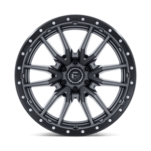 Fuel Offroad D680 REBEL Matte Gunmetal Black Bead Ring 22x12 -44 6x135mm 87.1mm - Wheelwiz