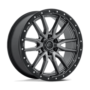Fuel Offroad D680 REBEL Matte Gunmetal Black Bead Ring 22x9 +20 6x139.7mm 78.1mm - Wheelwiz