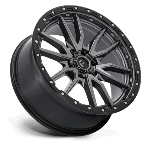 Fuel Offroad D680 REBEL Matte Gunmetal Black Bead Ring 22x9 +20 6x135mm 87.1mm - Wheelwiz