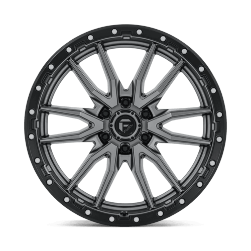 Fuel Offroad D680 REBEL Matte Gunmetal Black Bead Ring 22x9 +20 6x135mm 87.1mm - Wheelwiz