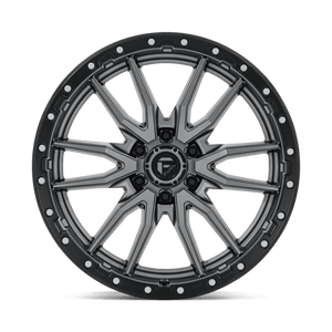 Fuel Offroad D680 REBEL Matte Gunmetal Black Bead Ring 22x9 +20 6x135mm 87.1mm - Wheelwiz