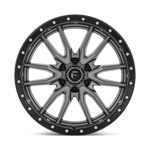 Fuel Offroad D680 REBEL Matte Gunmetal Black Bead Ring 22x9 +20 6x135mm 87.1mm