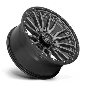 Fuel Offroad D680 REBEL Matte Gunmetal Black Bead Ring 22x10 -18 8x180mm 124.2mm - Wheelwiz