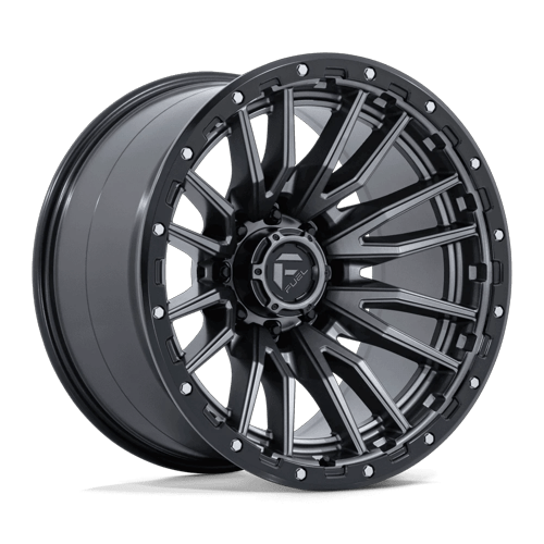 Fuel Offroad D680 REBEL Matte Gunmetal Black Bead Ring 22x12 -44 8x170mm 125.1mm