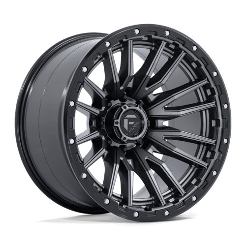 Fuel Offroad D680 REBEL Matte Gunmetal Black Bead Ring 22x12 -44 8x170mm 125.1mm - Wheelwiz