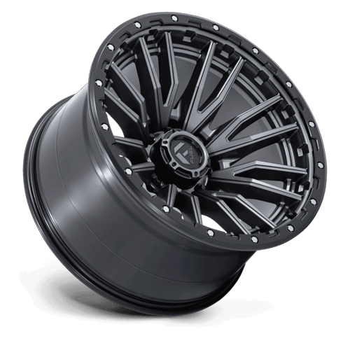Fuel Offroad D680 REBEL Matte Gunmetal Black Bead Ring 22x12 -44 8x165.1mm 125.1mm