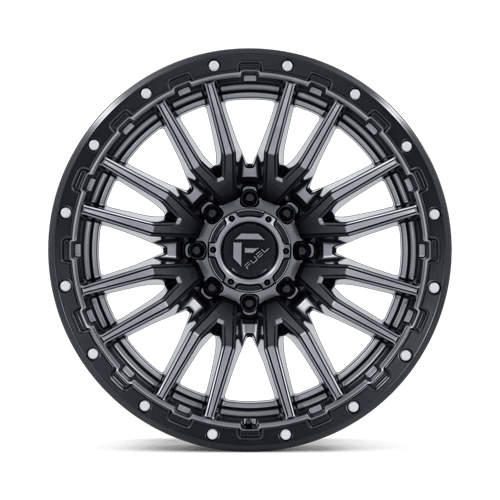 Fuel Offroad D680 REBEL Matte Gunmetal Black Bead Ring 22x12 -44 8x165.1mm 125.1mm