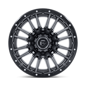 Fuel Offroad D680 REBEL Matte Gunmetal Black Bead Ring 22x12 -44 8x170mm 125.1mm