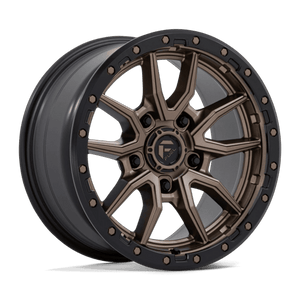 Fuel Offroad D681 REBEL Matte Bronze Black Bead Ring 17x9 +1 5x127mm 71.5mm