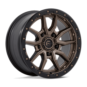 Fuel Offroad D681 REBEL Matte Bronze Black Bead Ring 18x9 +1 5x150mm 110.1mm - Wheelwiz