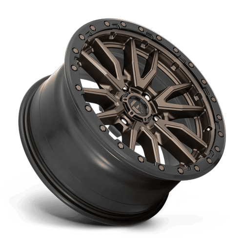 Fuel Offroad D681 REBEL Matte Bronze Black Bead Ring 18x9 +1 6x114.3mm 66.3mm - Wheelwiz