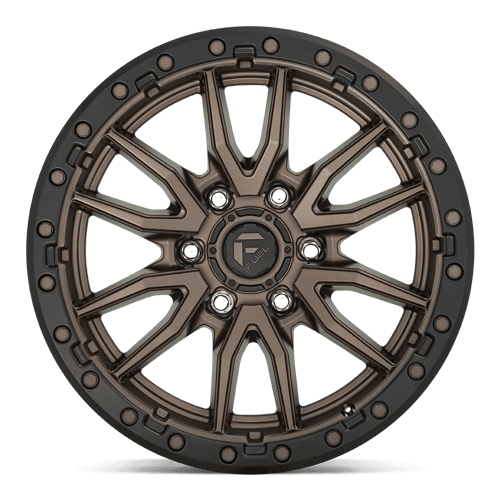 Fuel Offroad D681 REBEL Matte Bronze Black Bead Ring 18x9 +1 6x139.7mm 106.1mm - Wheelwiz
