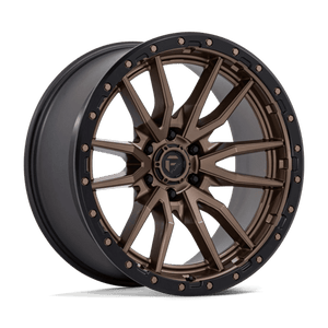 Fuel Offroad D681 REBEL Matte Bronze Black Bead Ring 22x10 -13 6x139.7mm 106.1mm - Wheelwiz