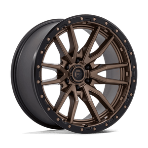 Fuel Offroad D681 REBEL Matte Bronze Black Bead Ring 22x10 -13 6x135mm 87.1mm