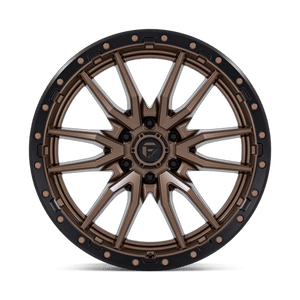 Fuel Offroad D681 REBEL Matte Bronze Black Bead Ring 22x10 -13 6x135mm 87.1mm
